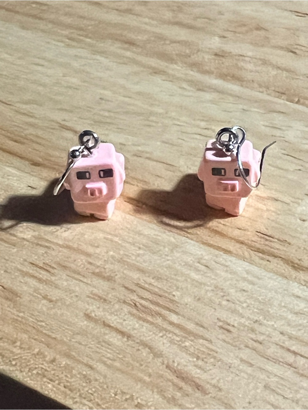 Minecraft Pig Earrings Novelty Jewelry E219